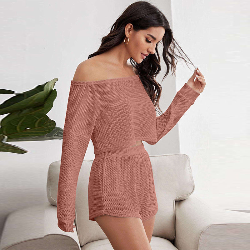H&F Waffle Pajama Set c