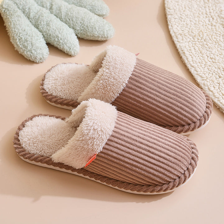 H&F Corduroy Home Slippers c