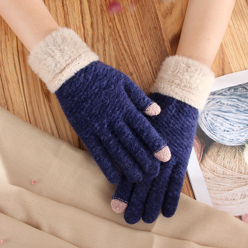 H&F Cute Wool Gloves c
