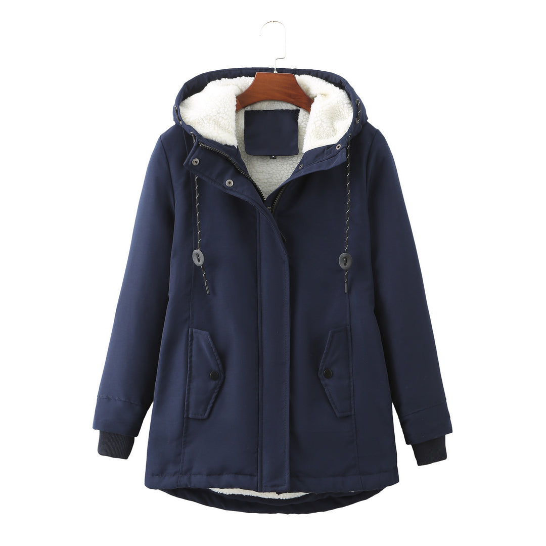 H&F Hooded Lambswool Parka c