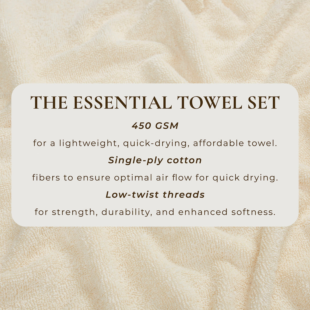 Cotton Terry Bath Towel Set - Cooper Collection