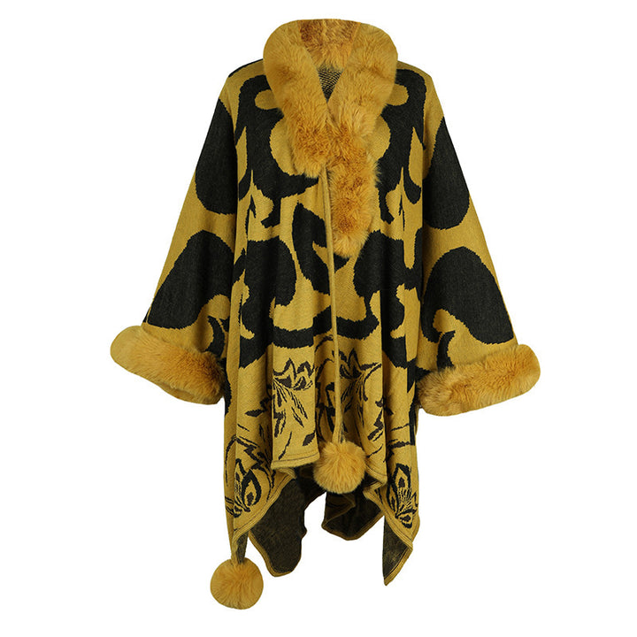 H&F Fur Warm Shawl c