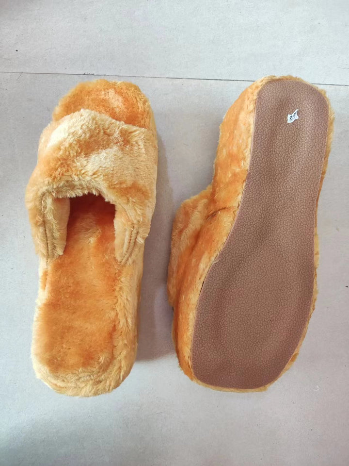 H&F Square Fleece Slippers c