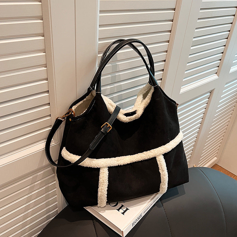 H&F Plush Suede Tote c
