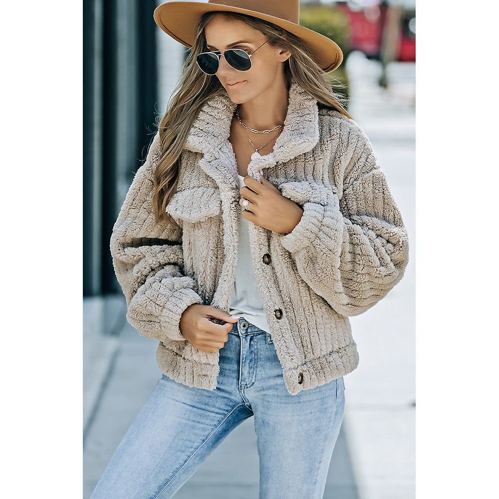 H&F Khaki Wool Coat c