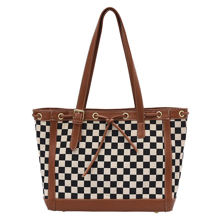 H&F Checkerboard Contrast Tote c