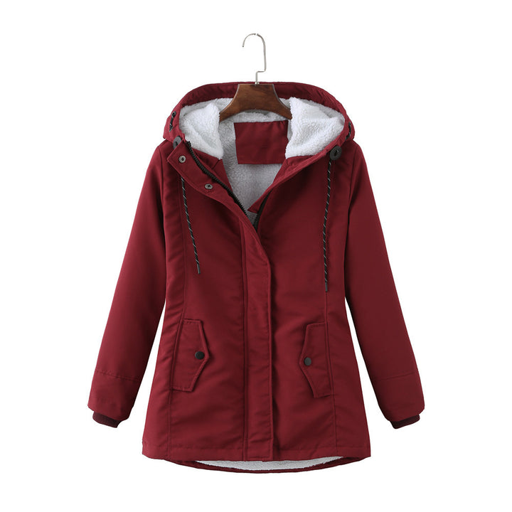 H&F Hooded Lambswool Parka c