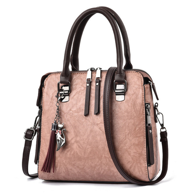 H&F Tassel Leather Tote c