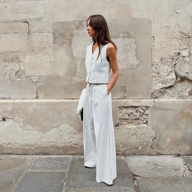 H&F Striped Vest Trousers c