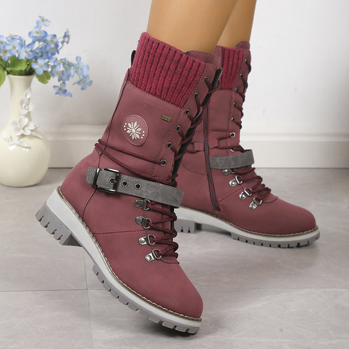 H&F Fur Warm Knee-High Boots c