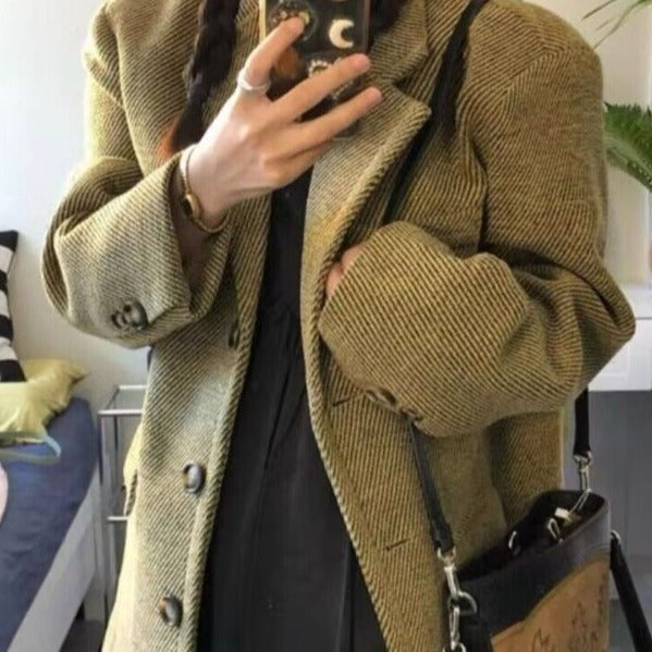 H&F Woolen Thickened Coat c