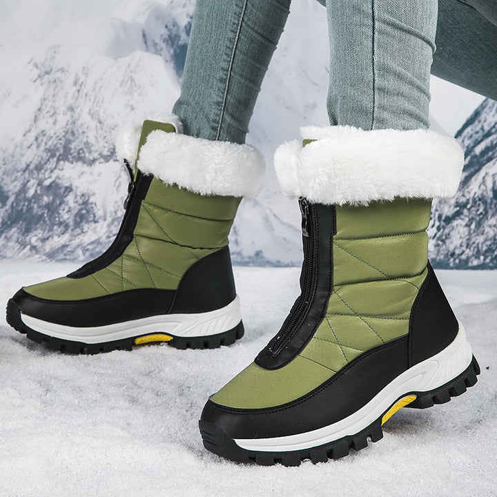H&F Platform Zipper Ankle Boots c