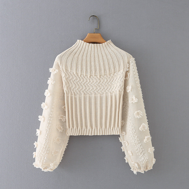 H&F Chiffon Sleeve Sweater c
