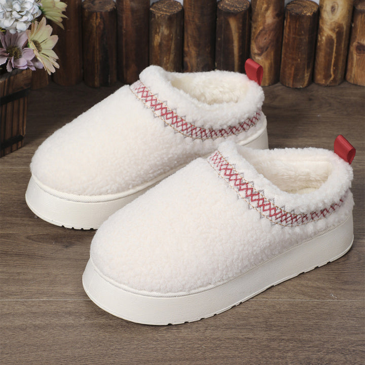 H&F Ethnic Plush Slippers c