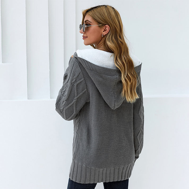 H&F Fleece Hooded Coat c
