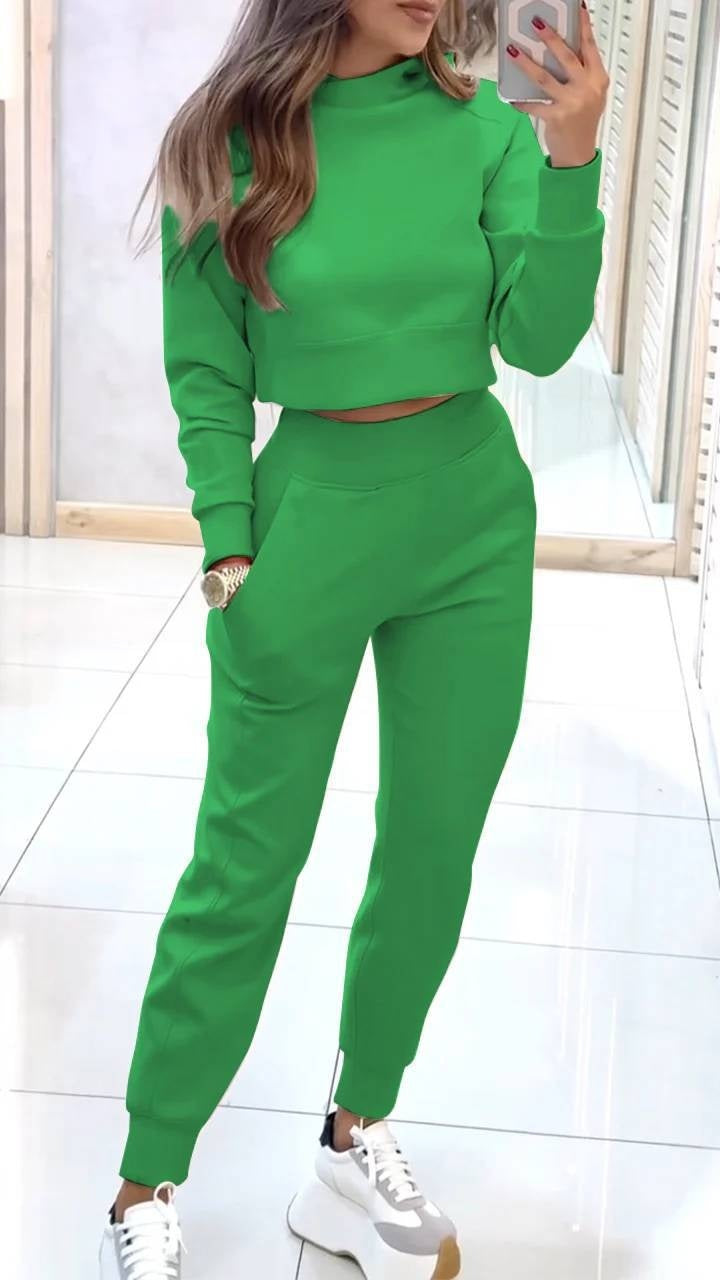 High Collar Slim Fit Long Sleeves Casual Suit