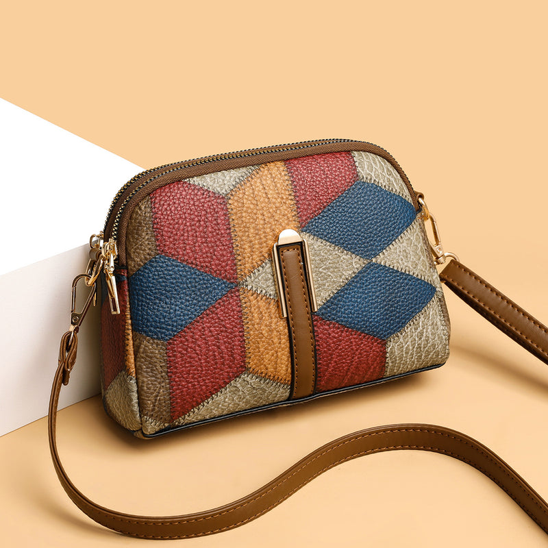 H&F Double-Zipper Crossbody c