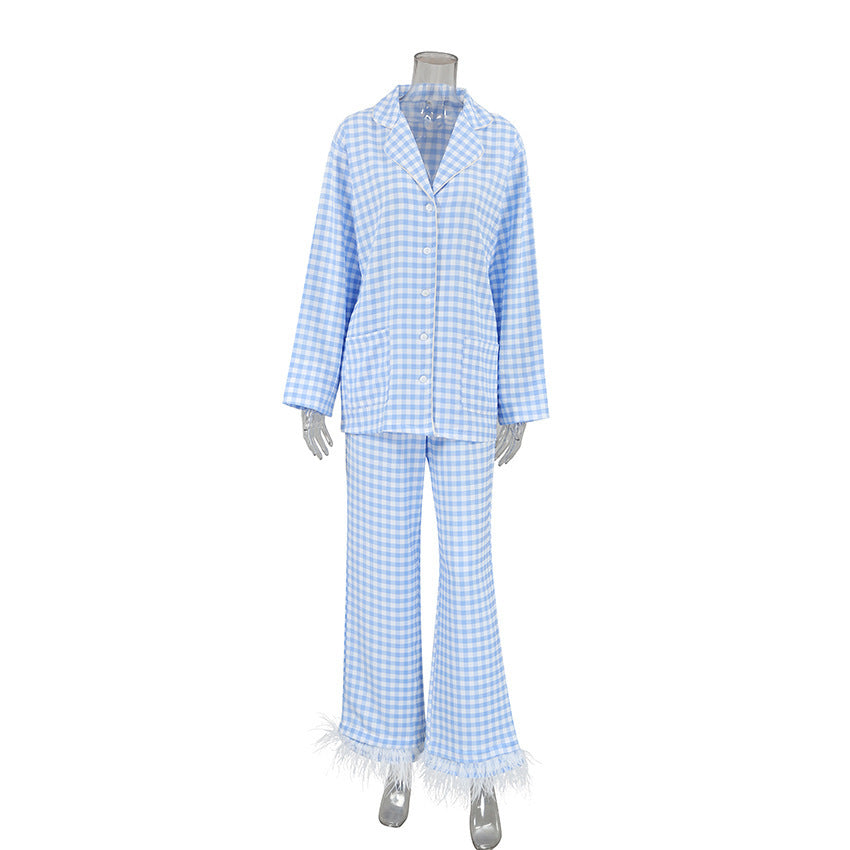 H&F Feather Pink Pajamas c