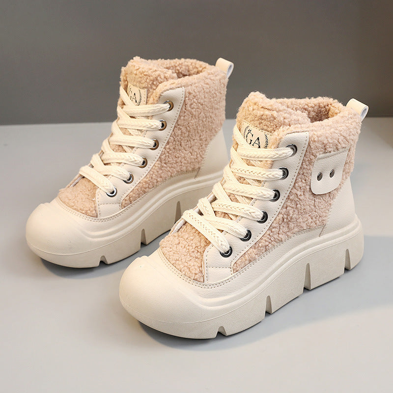 H&F Lace-Up Snow Boots c
