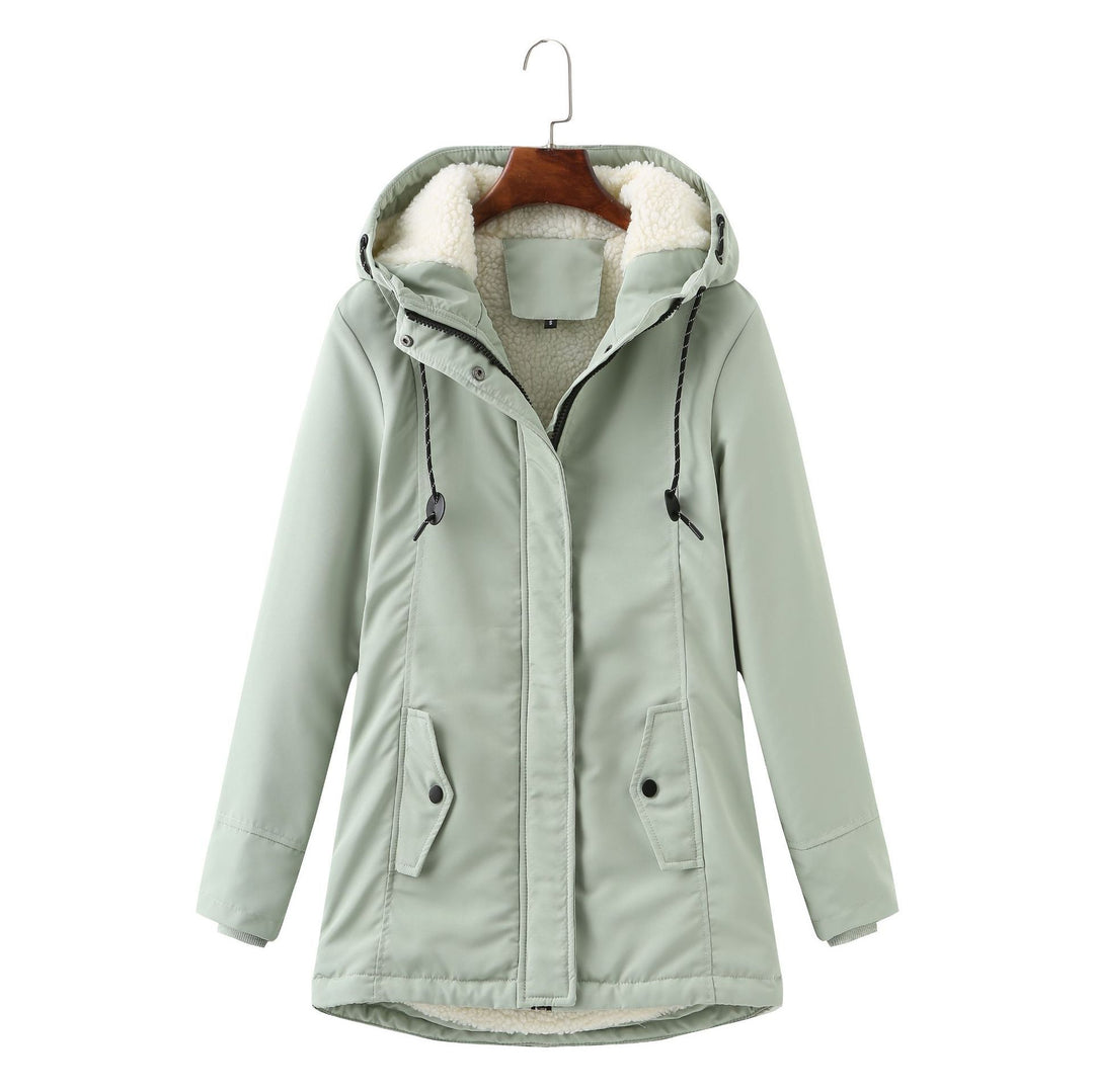 H&F Hooded Lambswool Parka c