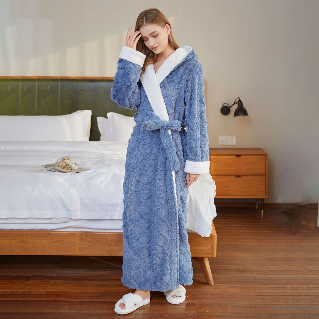 H&F Hooded Flannel Nightgown c