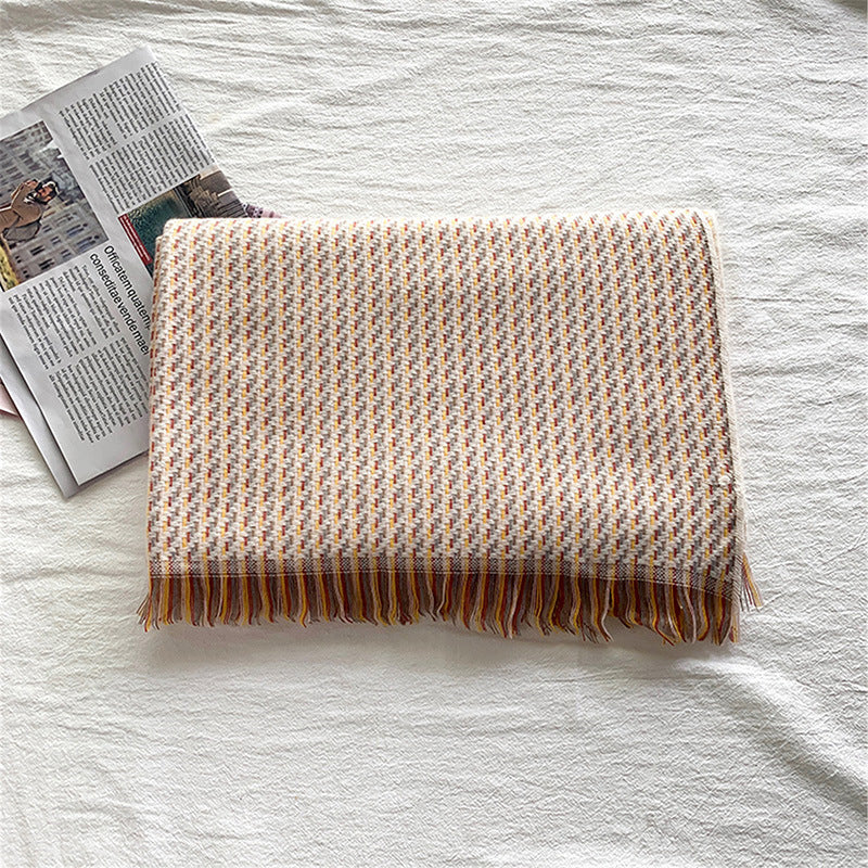 H&F Cashmere Tassel Shawl c