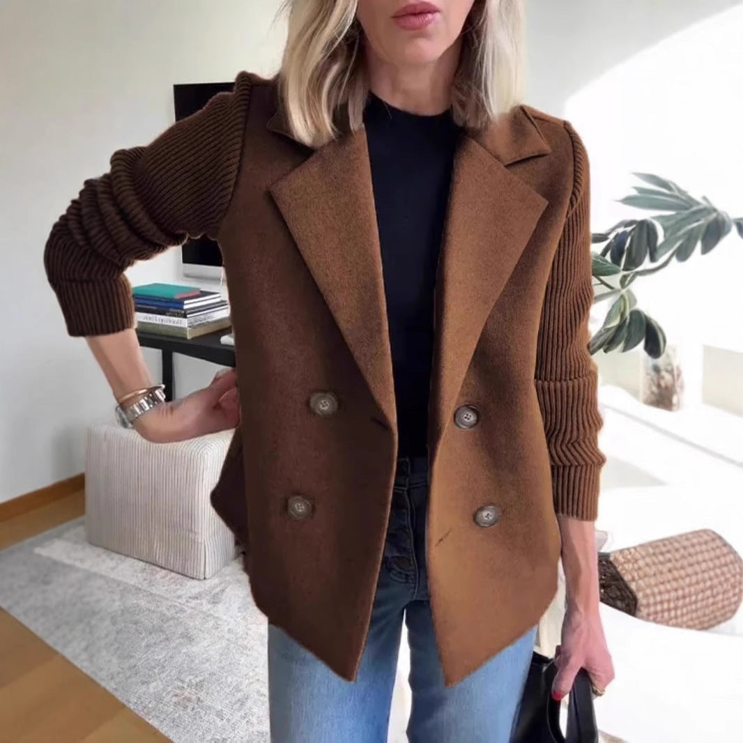 H&F Knitted Lapel Jacket c