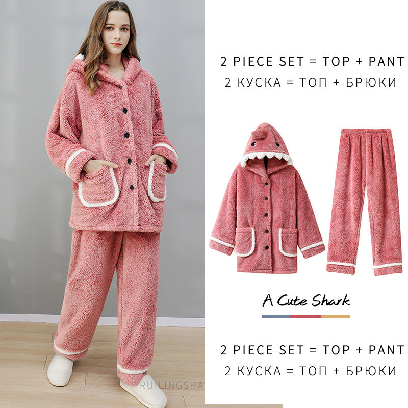 H&F Shark Coral Pajamas c