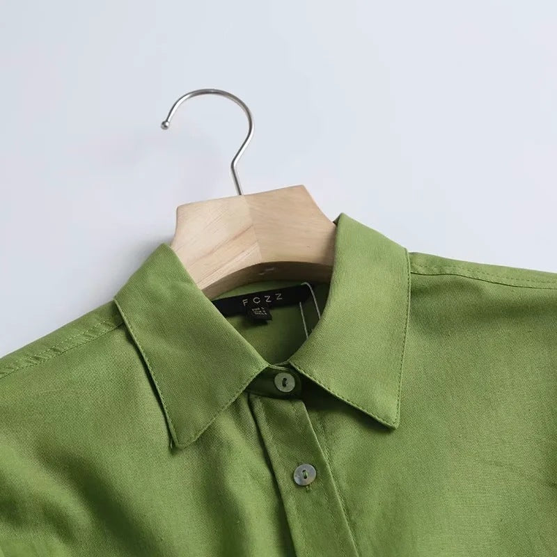 H&F Lapel Casual Shirt c