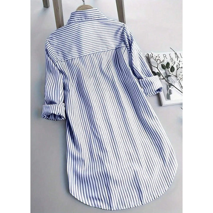H&F Oversized Striped Blouse c