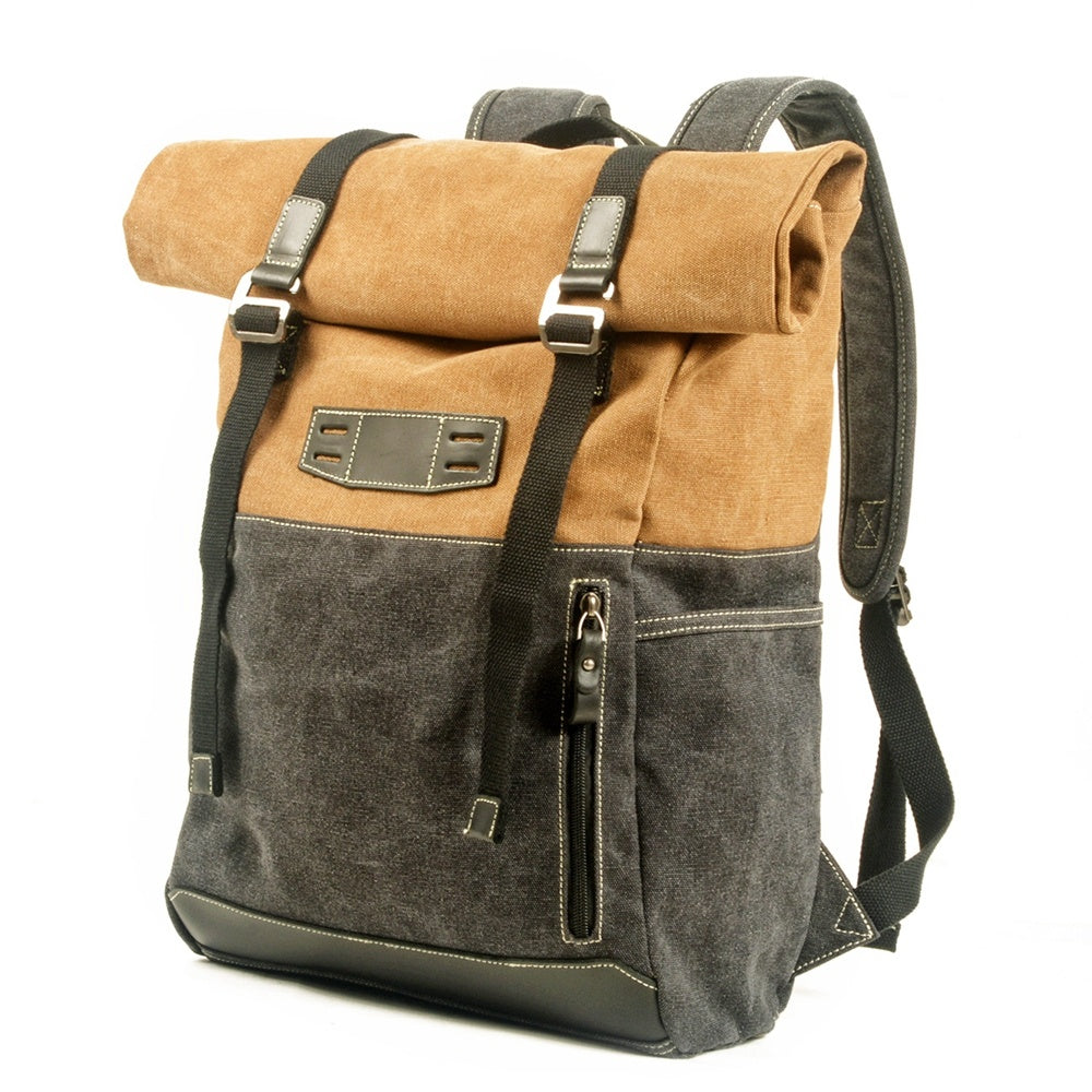 H&F Retro Canvas Backpack c