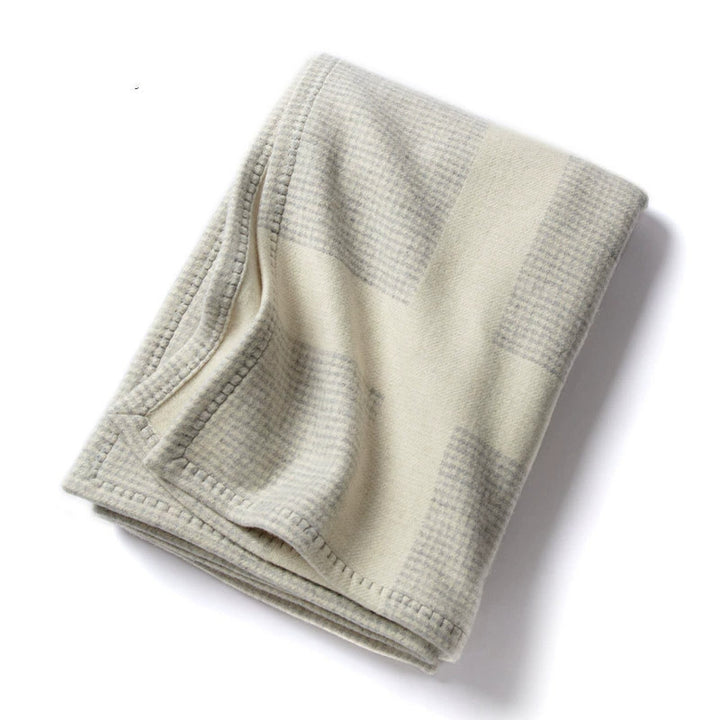 H&F Wool Lattice Blanket c