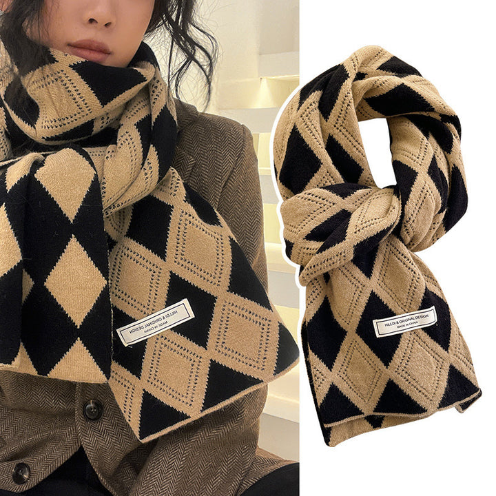 H&F Wool Scarf Camel c