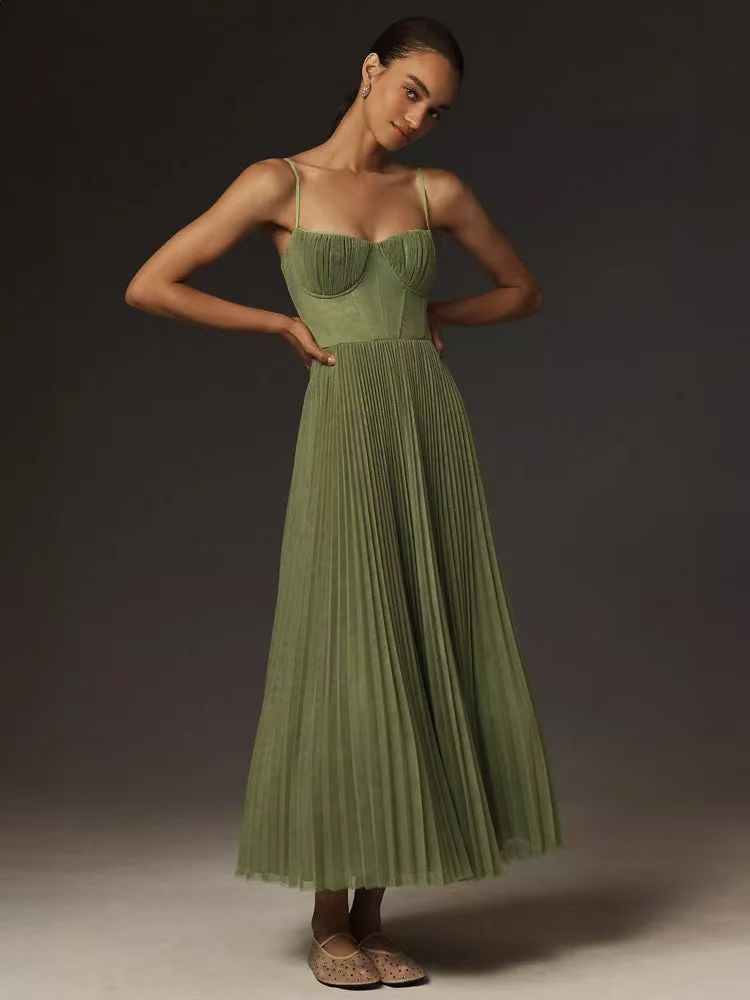 Green Ice Silk Dress
