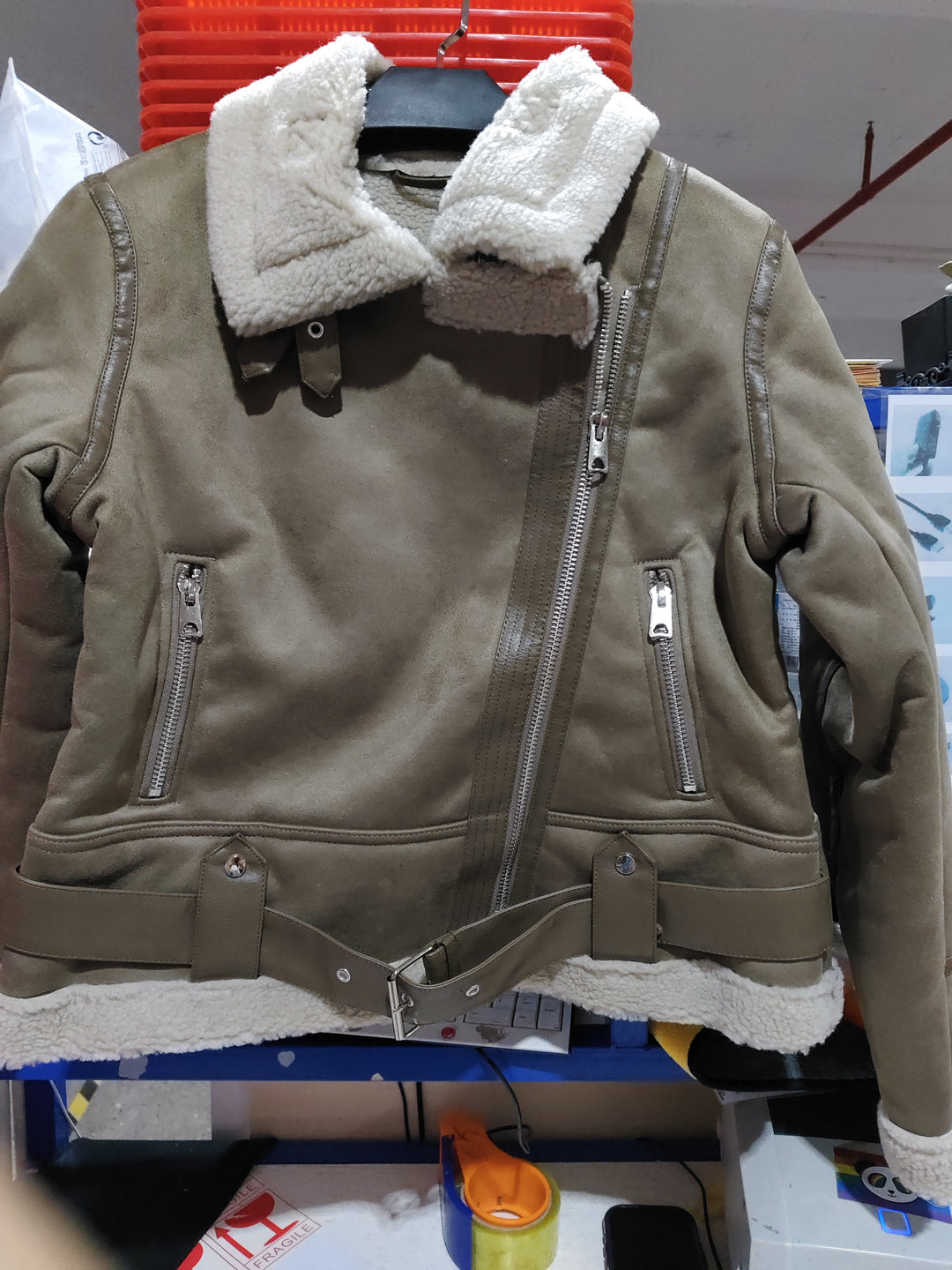 H&F Suede Lapel Jacket c