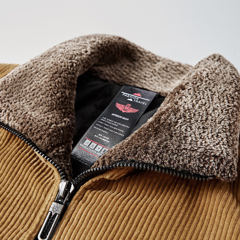 H&F Corduroy Cotton Coat c