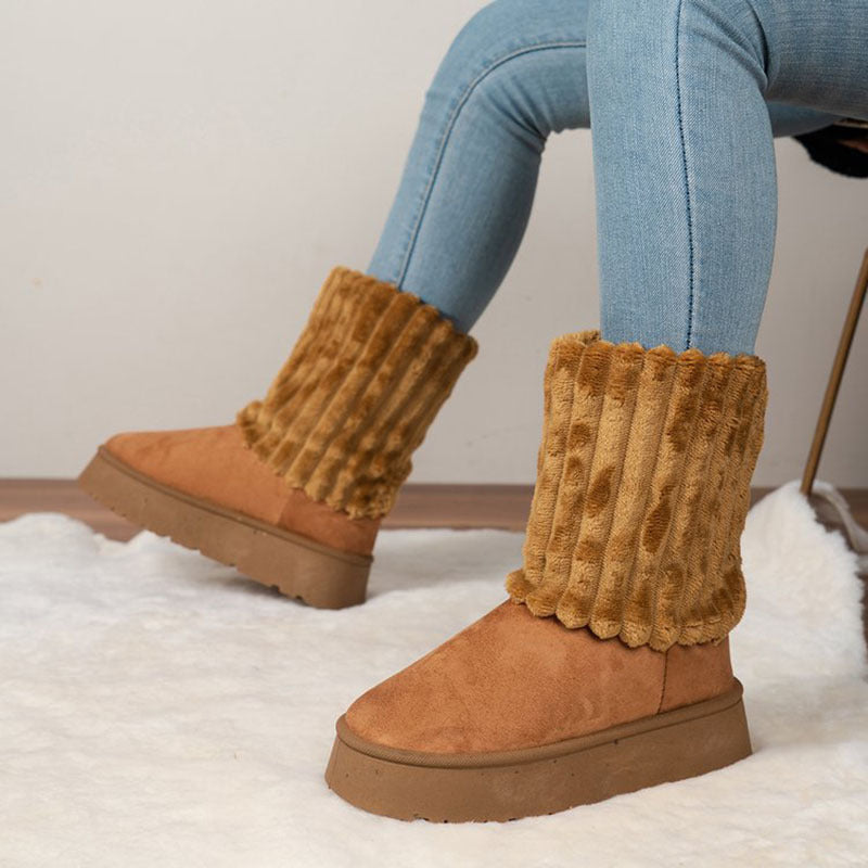 H&F Warm Platform Snow Boots c