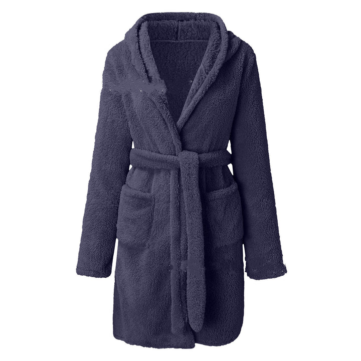 H&F Hooded Warm Bathrobe c