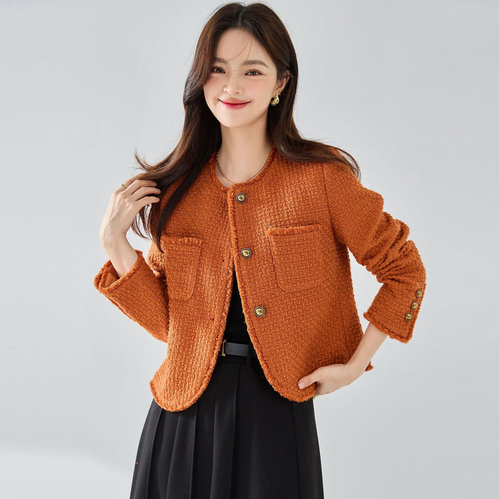 H&F Tweed Fringe Coat c