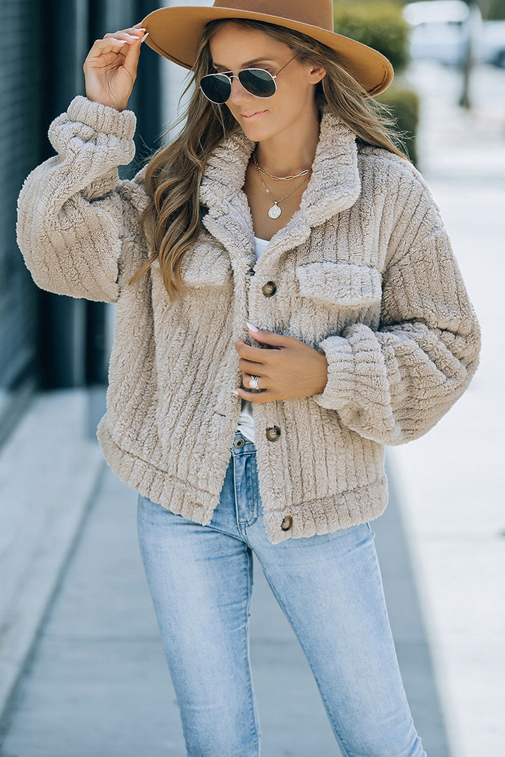 H&F Khaki Wool Coat c