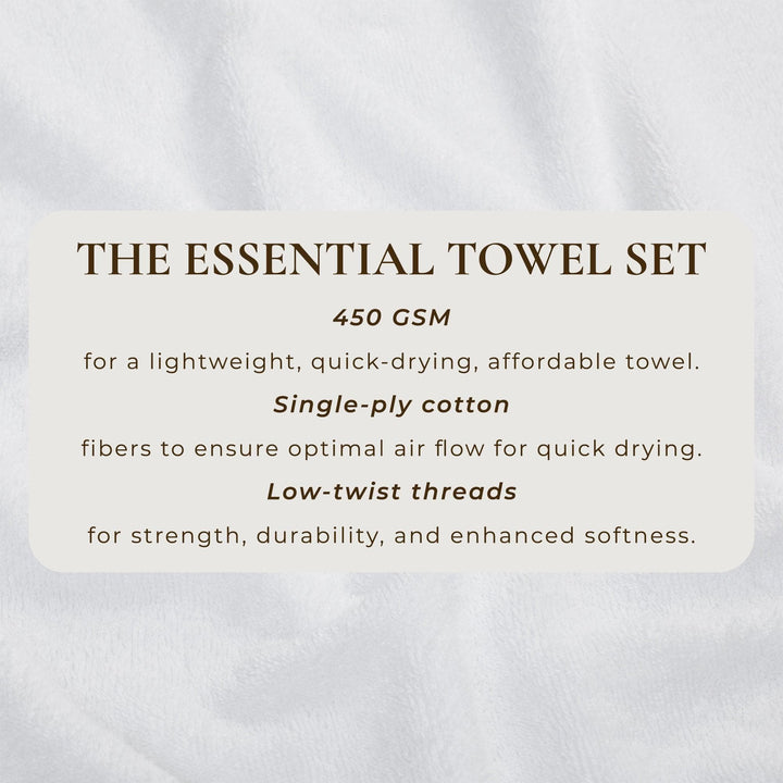 Cotton Terry Bath Towel Set - Cooper Collection