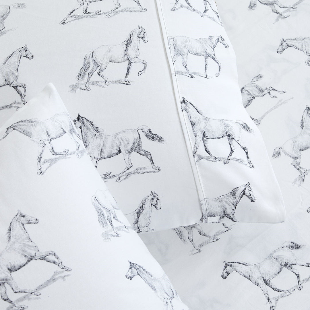 Horses Printed Sheet Set