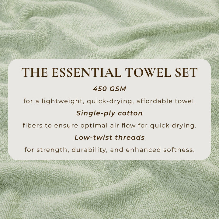 Cotton Terry Bath Towel Set - Cooper Collection